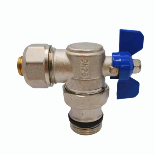 Aluminum-plastic paipu waho hoʻopiʻi union angle valve