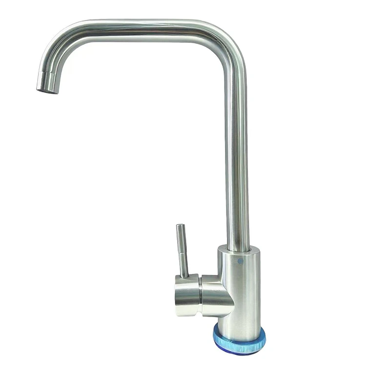 ʻO Gooseneck Brushed Mixer Kitchen Faucet