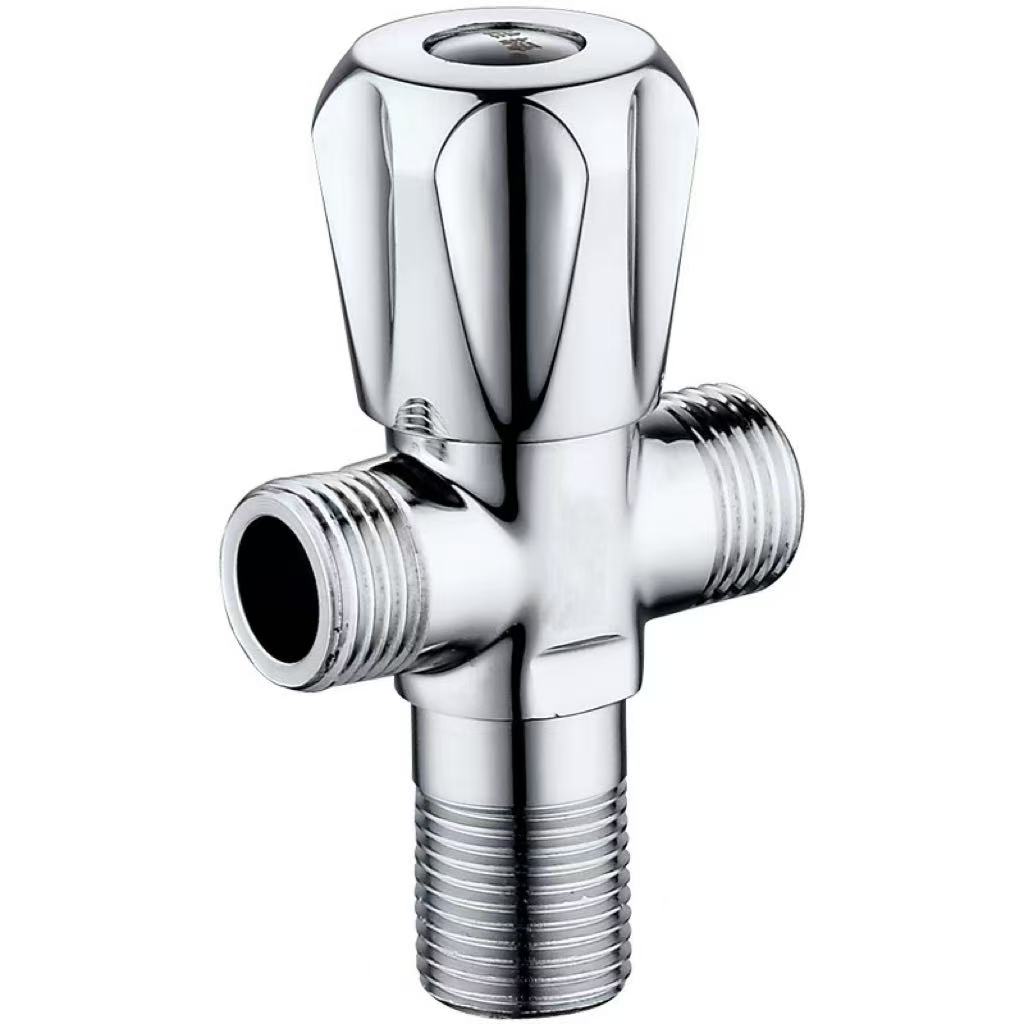 Electroplated Petal Handle ʻEkolu Ala Hoʻololi Valve
