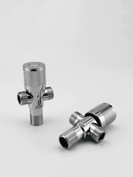Knob-Type Dual-Outlet ʻEkolu Ala Hoʻohele Wai