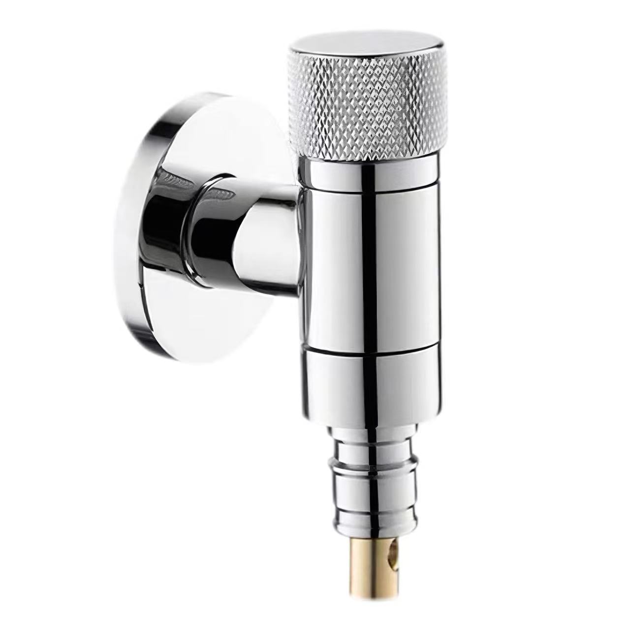 Knurled Hande Anti-Overflow Washing Machine Water Stop Valve