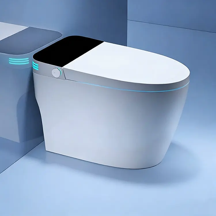 Hōʻike kiʻi kiʻi kiʻi kiʻi ʻokiʻoki Lid Flip-Top Foam Shield Siphon Smart Toilet