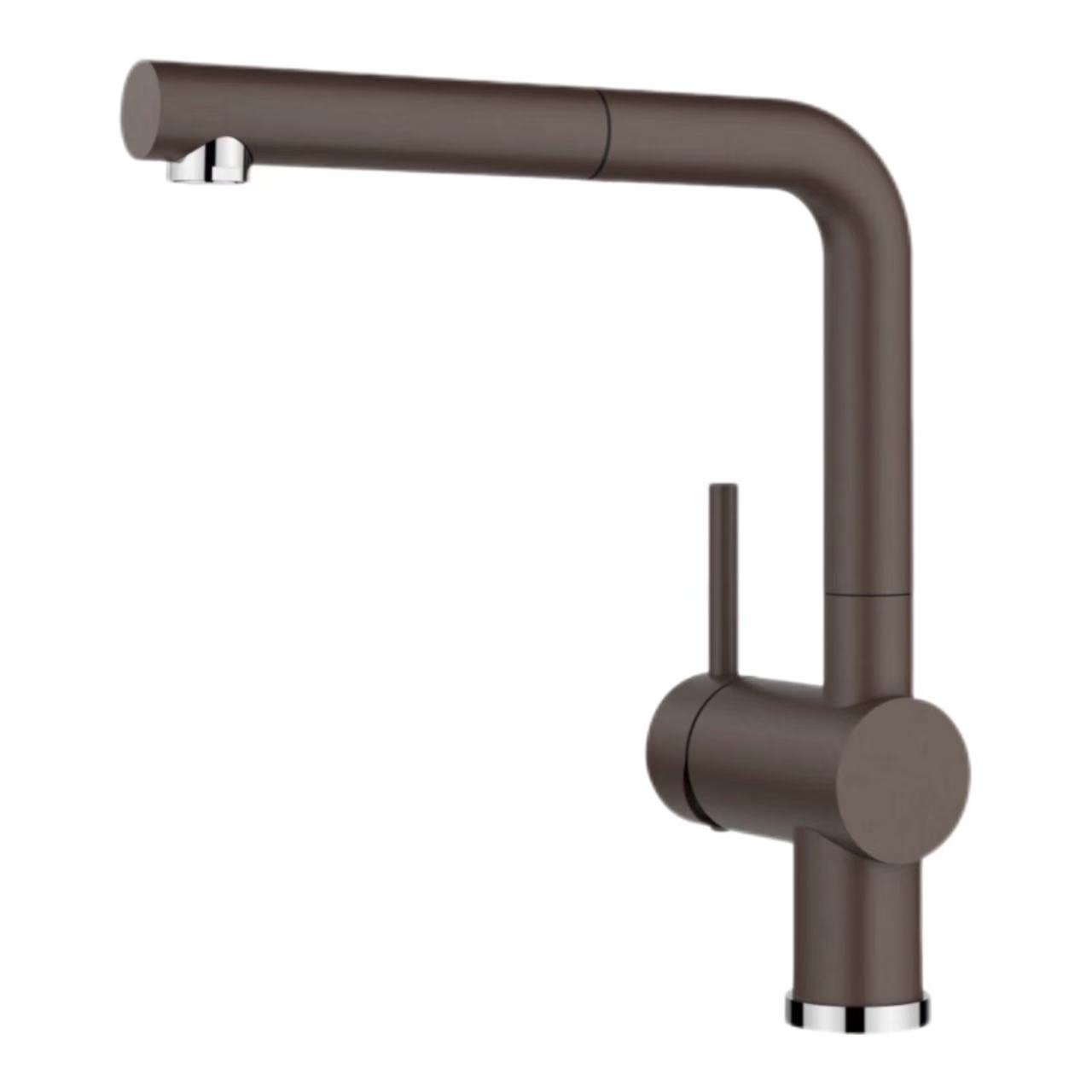 ʻO Minimalist l-Shaped Pull-Out Rotating Kitchen Faucet