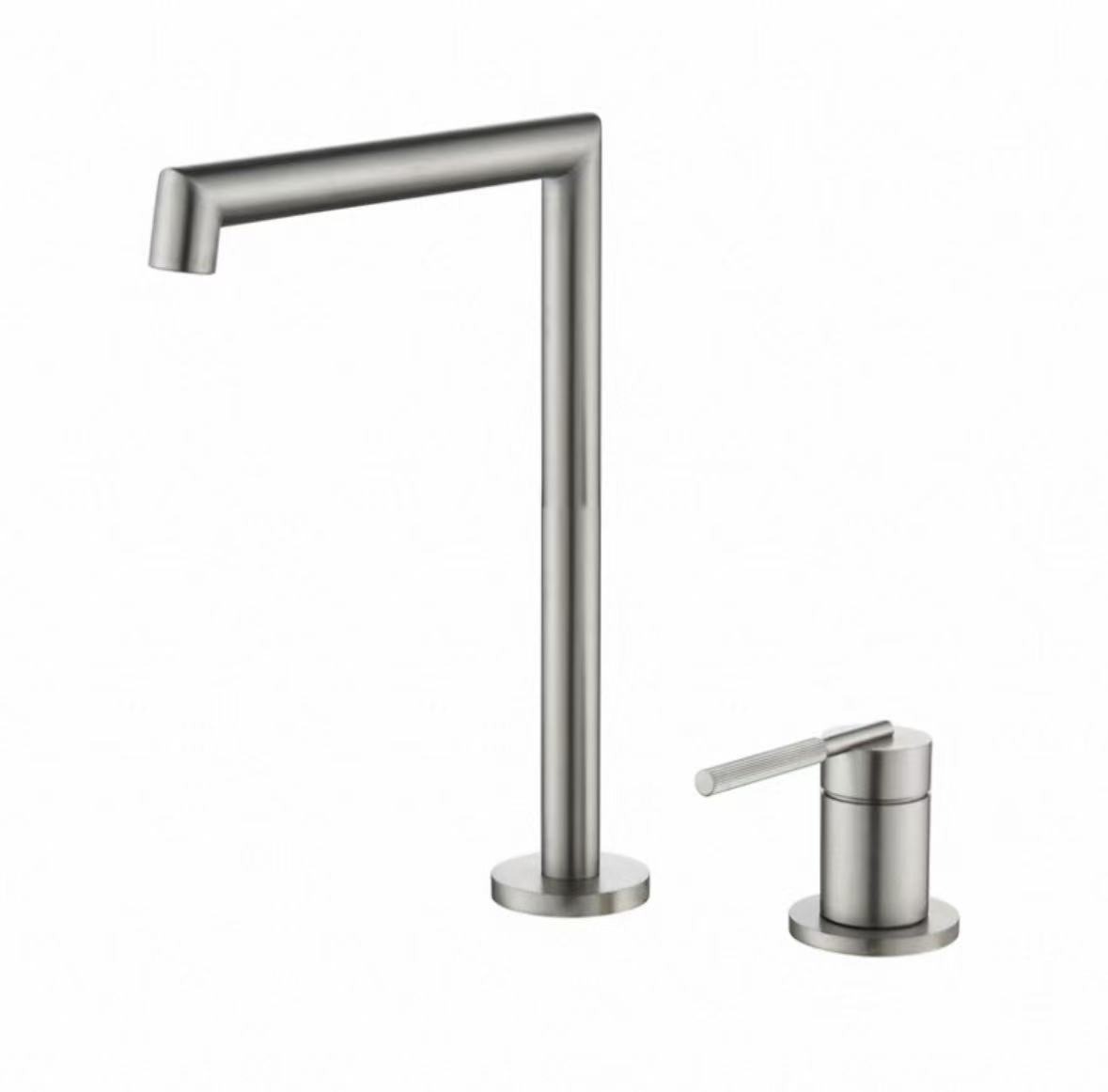 ʻO ke aniani kala kala Geometric Split Faucet