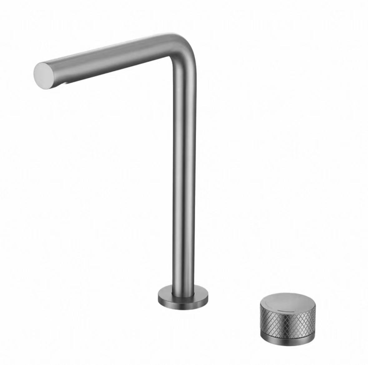 ʻEleʻele maʻemaʻe Geometric Split Faucet
